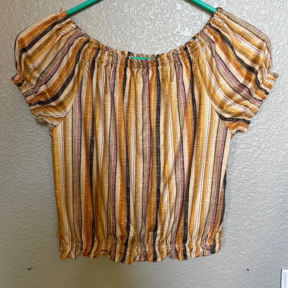 Beautees Girls Multi Color Crop Top. Size L 14